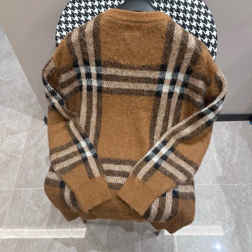 Burberry New Couple Classic Jacquard Wool Blended Round Neck Sweater