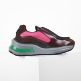 Prada Systeme Shiny leather Sneakers Men Fashion Casual Shoes