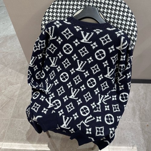 Louis Vuitton New Full Logo Jacquard Knitted Sweater