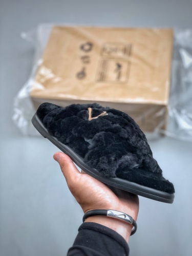 Louis Vuitton winterbreak comfert Flat slippers Women's Lamb Wool Shoes Slippers Sandal
