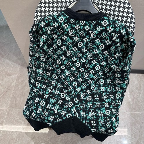 Louis Vuitton Street Fashion Full Frame Old Flower Jacquard Sweater