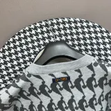 Louis Vuitton Classic Grey NBA Joint Pattern Jacquard Round Neck Sweater