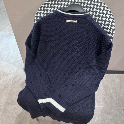Gucci New Classic Jacquard Hollow Wool Knitted Sweater