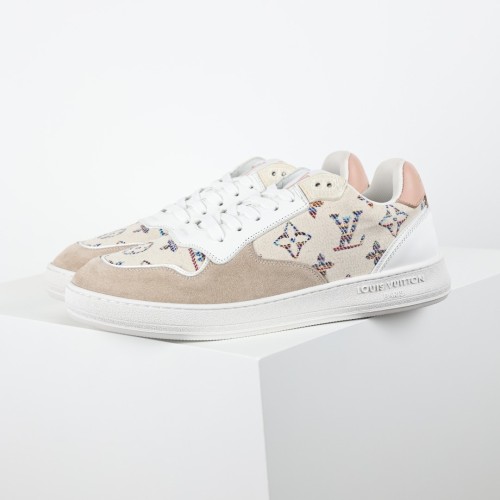 Louis Vuitton Stadium Sneakers Unisex Casual Monogram Embroidery Shoes