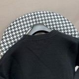 Balenciaga Multi Language Jacquard Couple's Versatile Knitted Sweater