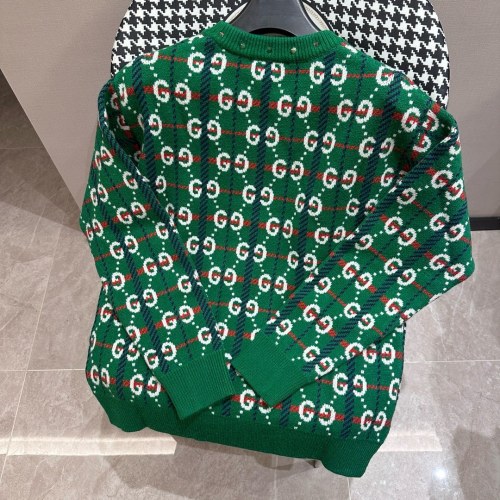 Gucci New Double G Stripe Jacquard Round Neck Sweater