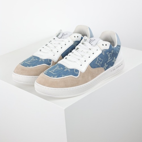 Louis Vuitton Stadium Sneakers Unisex Casual Monogram Embroidery Shoes