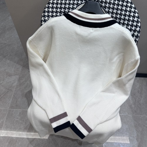 Louis Vuitton Classic Embroidered Logo Contrast Collar Hoodie Sweater