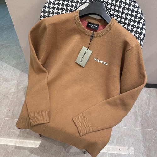 Balenciaga Classic Cola Big Wave 3D Embroidered Knitted Shirt