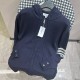 Thom Browne Classic Color Knitted Four Bar Hoodie Zipper Jacket