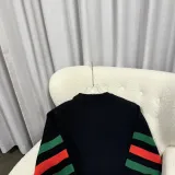 Gucci New Interlocking Double G Flame Towel Embroidery College Style Retro Round Neck Sweater