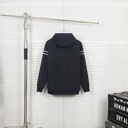 Prada Couple Classic Metal Triangle Logo Zipper Hoodie Jacket