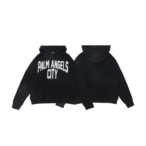 Plam Angels Classic Logo Printed Sportswear Couple Casual Washed Hoodie Sweatshirt