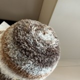 Gucci New Versatile Fluffy Mixed Color Fisherman's Hat 57 CM
