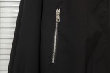 Prada Couple Classic Metal Triangle Logo Zipper Hoodie Jacket