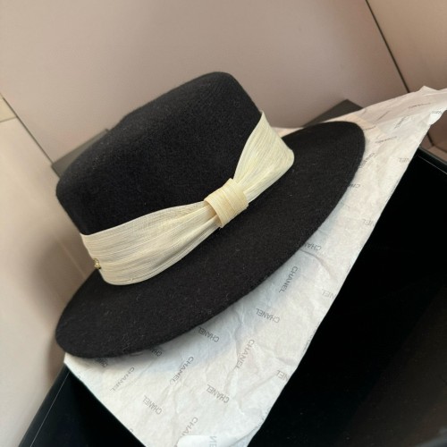 Chanel New Wool Top Hat 57CM