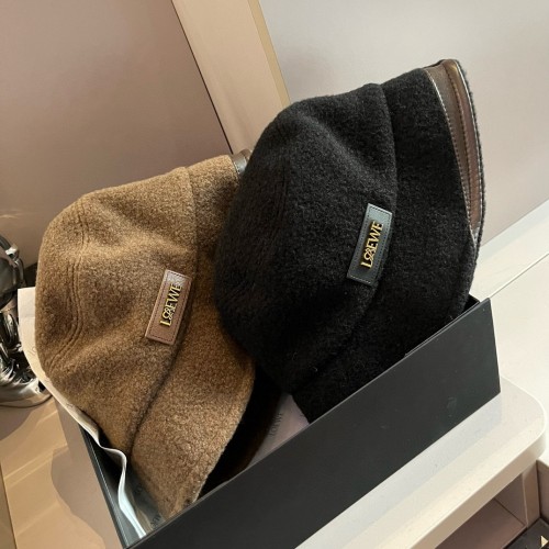 Loewe Fashion Lamb Wool Fisherman's Hat 57CM