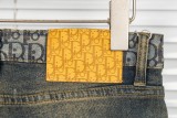 Dior Classic Logo Small Printed Leg Slimming Presbyopia Jeans