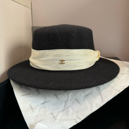 Chanel New Wool Top Hat 57CM