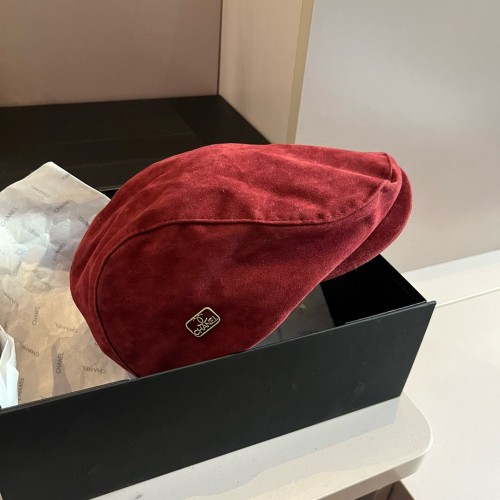 Chanel New Fashion Corduroy Forward Hat 57CM