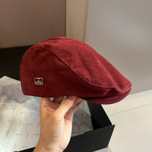 Chanel New Fashion Corduroy Forward Hat 57CM