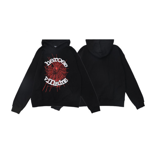 Plam Angels Fashion Spider Web Letter Printed Casual Hoodie Sweatshirt