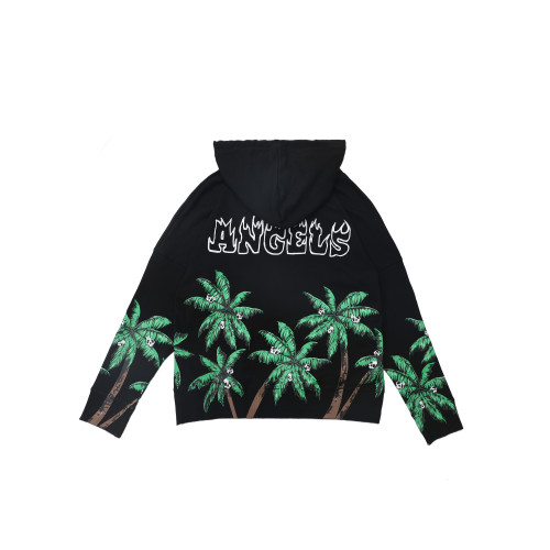 Plam Angels Classic Coconut Tree Logo Printed Sportswear Couple Casual Hoodie Sweatshirt