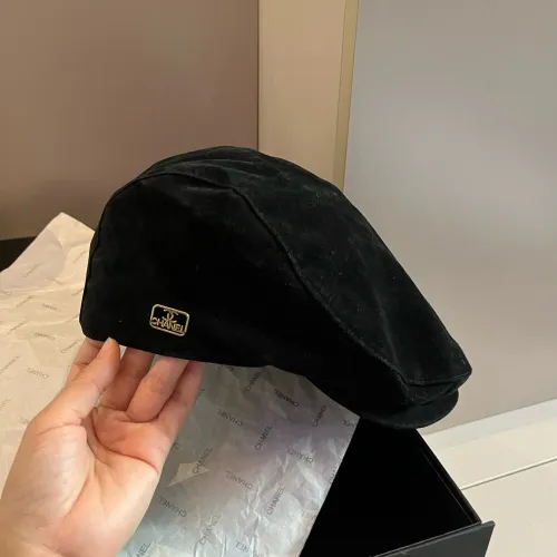 Chanel New Fashion Corduroy Forward Hat 57CM