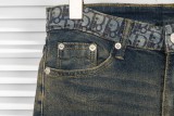Dior Classic Logo Small Printed Leg Slimming Presbyopia Jeans