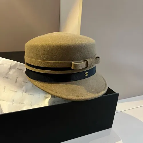 Chanel New Wool Military Cap 57CM