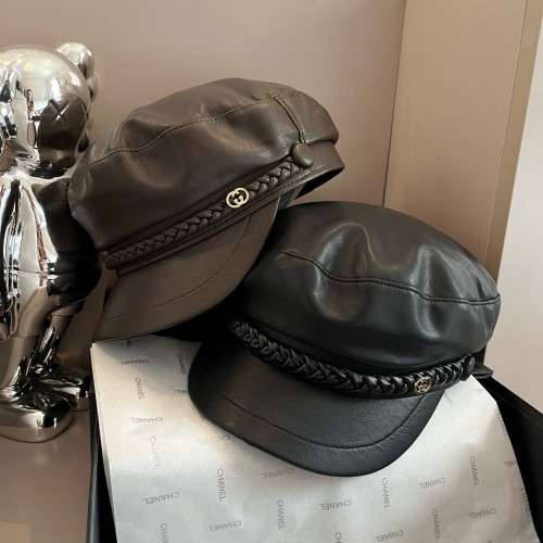 Gucci New Duck Tongue Military Hat 57CM