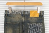 Dior Classic Logo Small Printed Leg Slimming Presbyopia Jeans
