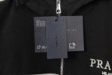 Prada Couple Classic Metal Triangle Logo Zipper Hoodie Jacket