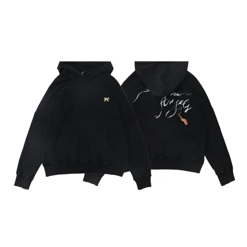 Plam Angels Retro Couple Casual Washed Hoodie Sweatshirt