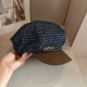 Loewe New Color Blocked Duck Tongue Hat Art Style Octagonal Hat 57CM
