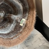 Gucci New Versatile Fluffy Mixed Color Fisherman's Hat 57 CM
