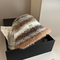 Gucci New Versatile Fluffy Mixed Color Fisherman's Hat 57 CM