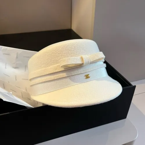 Chanel New Wool Military Cap 57CM
