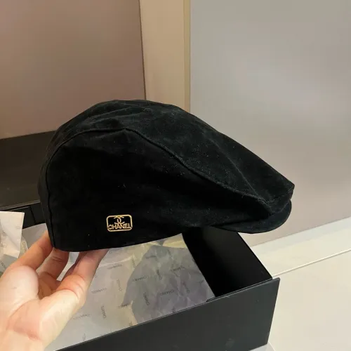 Chanel New Fashion Corduroy Forward Hat 57CM