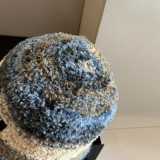 Gucci New Versatile Fluffy Mixed Color Fisherman's Hat 57 CM