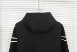 Prada Couple Classic Metal Triangle Logo Zipper Hoodie Jacket
