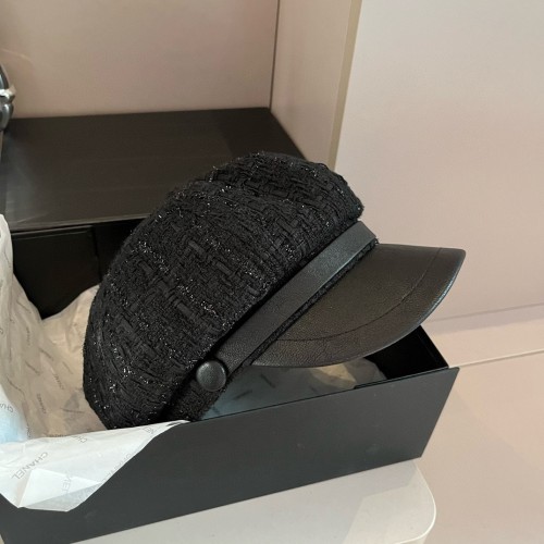 Chanel New Fashion Painter Hat Duck Tongue Military Hat 57CM