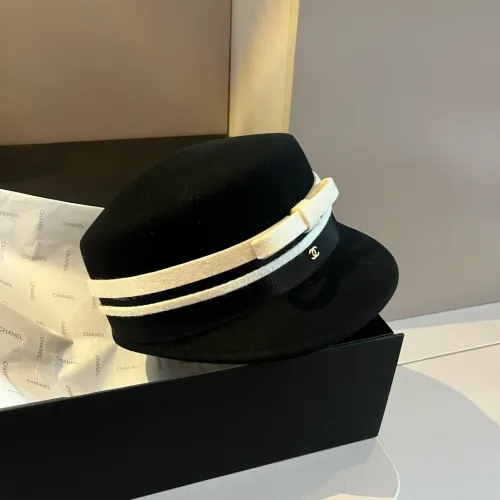 Chanel New Wool Military Cap 57CM