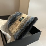 Gucci New Versatile Fluffy Mixed Color Fisherman's Hat 57 CM