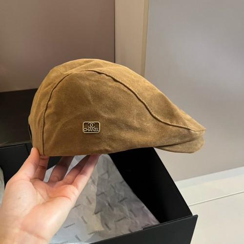 Chanel New Fashion Corduroy Forward Hat 57CM