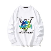 Louis Vuitton Fashion Logo Printed Long Sleeve T-shirt Unisex Versatile Loose T-shirt