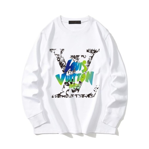 Louis Vuitton Fashion Logo Printed Long Sleeve T-shirt Unisex Versatile Loose T-shirt