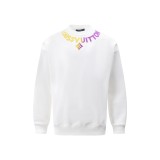 Louis Vuitton New Towel Embroidered Logo Round Neck Sweatshirt Unisex Versatile Loose Sweatshirt