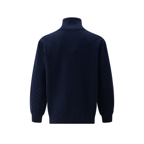 Louis Vuitton Classic Checkered Wool Blended Zipper Jacket