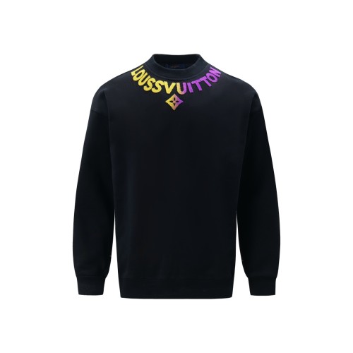 Louis Vuitton New Towel Embroidered Logo Round Neck Sweatshirt Unisex Versatile Loose Sweatshirt